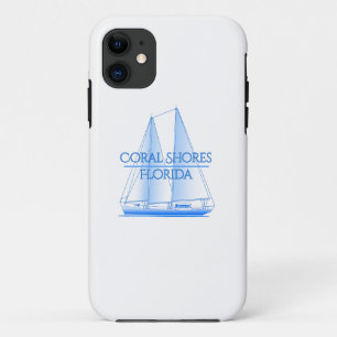Case-Mate iPhone Case Coral Shorts Côtier Voilier Nautique