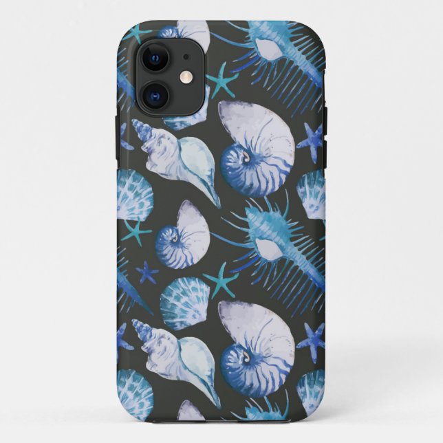 Coques Case-Mate iPhone Coraux avec le motif de coquilles (Dos)