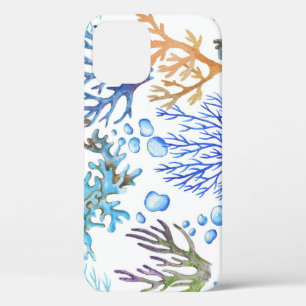 Case-Mate iPhone Case Coraux dessinés à la main : motif sous-marin.