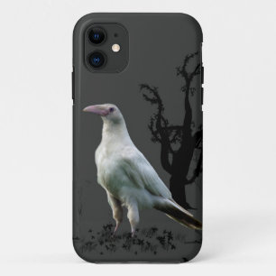 Coque Case-Mate iPhone Corbeau blanc, Oiseau sauvage, Fantaisie, Goth