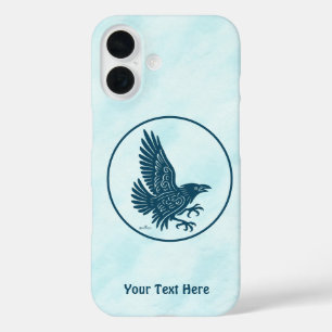 Coque Pour iPhone 16 Corbeau bleu dansant