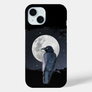 Coque Case-Mate iPhone Corbeau des forêts Lune froide