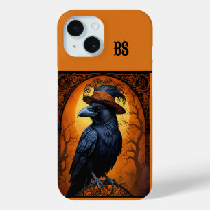 Coque Case-Mate iPhone Corbeau d'Halloween mignon et effrayant déguisé