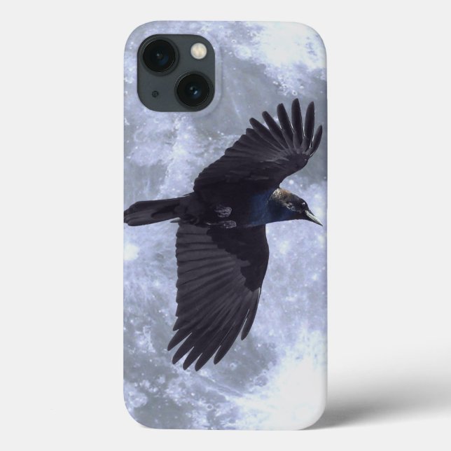 Coques Case-Mate iPhone Corbeau noir volant gothique, celtique, faune (Verso)