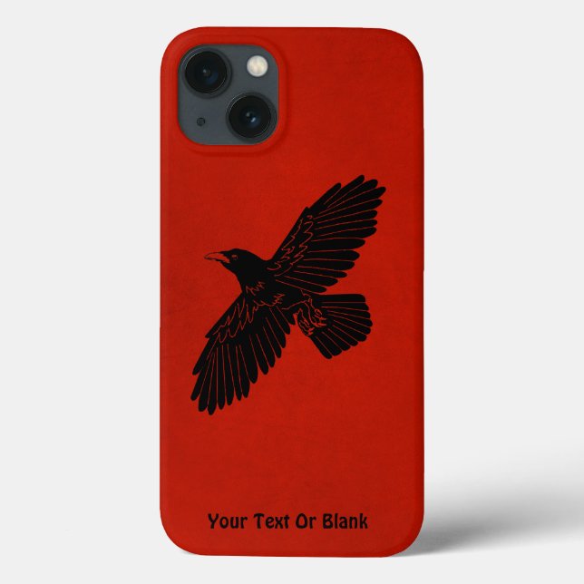 Coques Case-Mate iPhone Corbeau rouge (Verso)