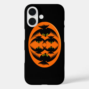 Coque Pour iPhone 16 Corbeaux d'Halloween