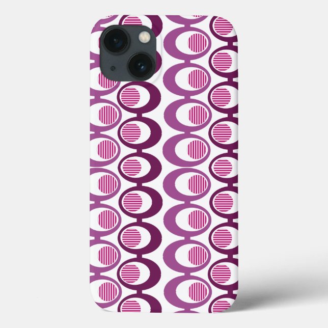 Coques Case-Mate iPhone Cordes violettes ovales (Verso)