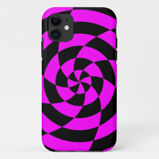 Coque iPhone 11 Corey Tiger 80s Néon Art Op (Magenta Rose)