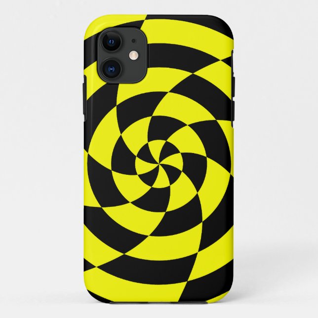 Coques Case-Mate iPhone Corey Tiger 80s Néon Art Optique (Jaune) (Dos)