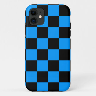 Coque Case-Mate iPhone Corey Tiger 80s Néon Damier (Bleu)