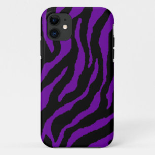 Coque Case-Mate Pour iPhone Corey Tiger 80s Néon Rayures de Tigre (Violet)