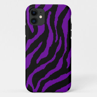 Coque Case-Mate Pour iPhone Corey Tiger 80s Néon Rayures de Tigre (Violet)