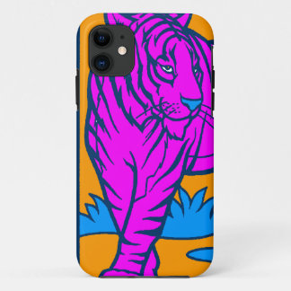 Coque Case-Mate iPhone Corey Tiger 80s Néon Tigre (Rose)