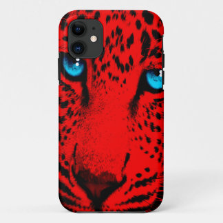 Etui iPhone Case-Mate Corey Tiger 80s Neon Visage Léopard (Rouge)