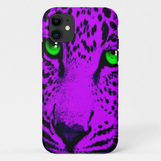 Etui iPhone Case-Mate Corey Tiger 80s Néon Visage Léopard (Violet)