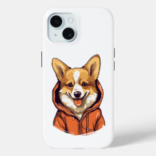 Coque Case-Mate iPhone Corgi Drôle Portant un Sweat à Capuche