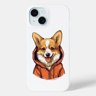 Coque Case-Mate iPhone Corgi Drôle Portant un Sweat à Capuche