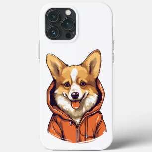 Case-Mate iPhone Case Corgi Drôle Portant un Sweat à Capuche