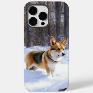 Coque Case-Mate iPhone Corgi Noël sous la neige