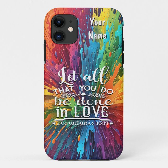 Coques Case-Mate iPhone Corinthiens 16-14 Amour (Dos)