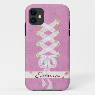 Coque iPhone 11 Corset de ruban blanc