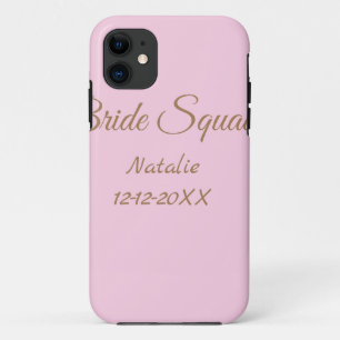 Case-Mate iPhone Case Cortège de demoiselles d'honneur rose doré ajouter