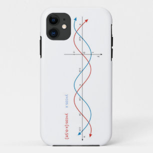 Coque iPhone 11 cos courbe la sinusoïde de péché de mathématiques
