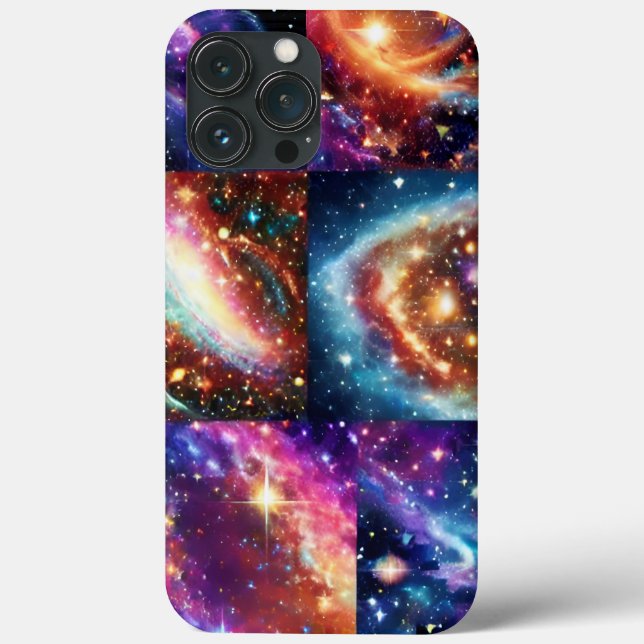 Coques Case-Mate iPhone Cosmic brillant or rose ciel extérieur de l'espace (Verso)