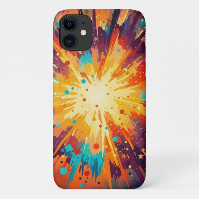 Coques Case-Mate iPhone Cosmic Burst Abstract Splatter Art (Dos)