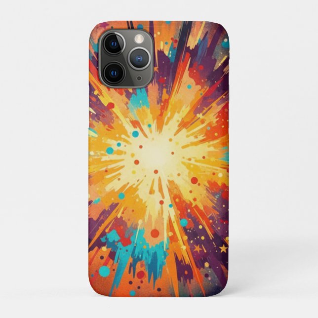 Coques Case-Mate iPhone Cosmic Burst Abstract Splatter Art (Dos)
