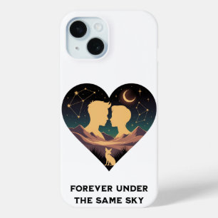 Coque Case-Mate iPhone Cosmic Love Story Coeur avec les amants et Fox Art