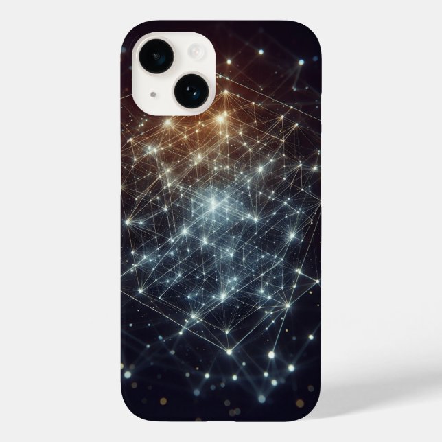 Coques Case-Mate iPhone Cosmic Neural Network Phone Case - Glowing Star  (Verso)