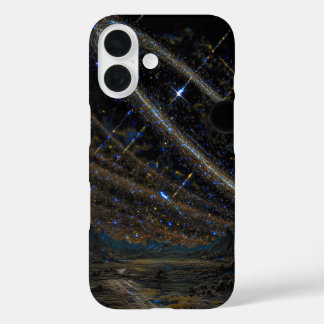 Coque Pour iPhone 16 Cosmic Rings and Distant Planet Art Case