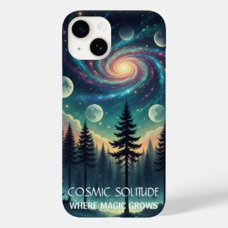 Coque Case-Mate iPhone Cosmic Solitude Galaxy Forest • Moon Phases