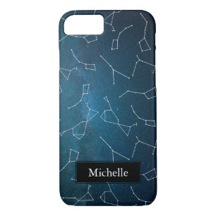 Coque Case-Mate Pour iPhone Cosmic Star Constellations Nom personnalisé