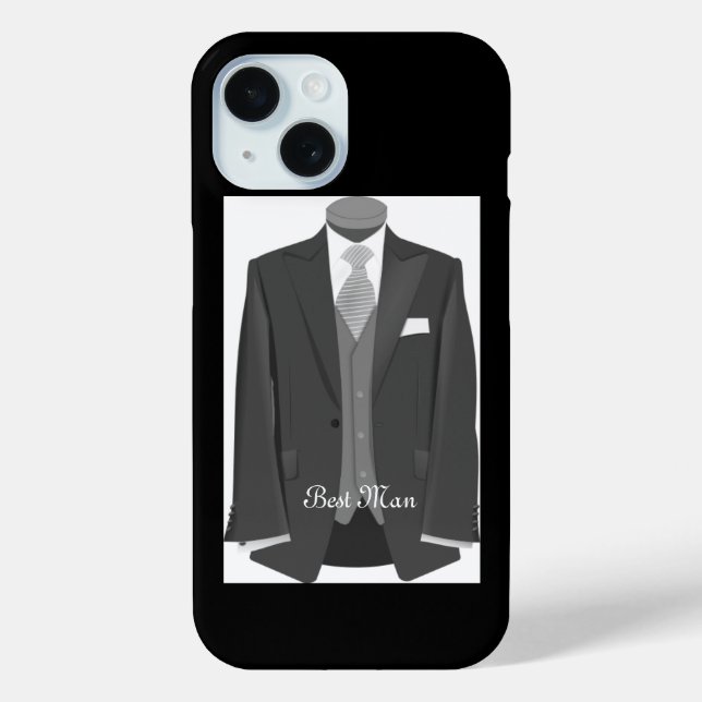Coques Case-Mate iPhone Costume de mariage smoking élégant pour témoin (Verso)