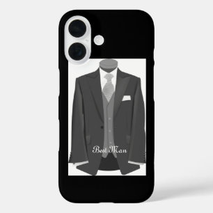 Coque Pour iPhone 16 Costume de smoking élégant pour mariage écriture