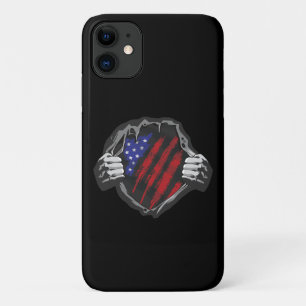 Case-Mate iPhone Case Costume de super-héros USA Drapeau