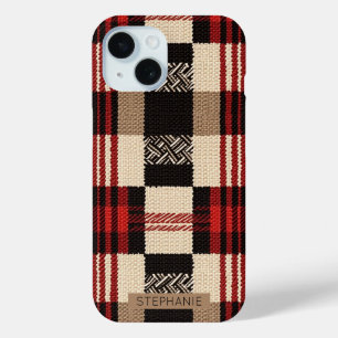 Coque Case-Mate iPhone Cosy Knit Patchwork - Boho Vintage Style Automne 2