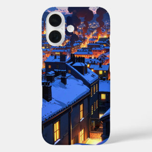 Coque Pour iPhone 16 Cosy Winter Village