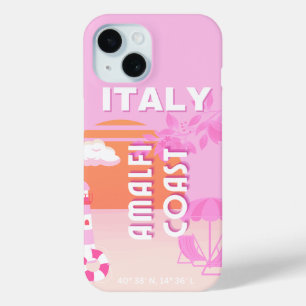 Coque Case-Mate iPhone Côte d'Amalfi, Art de Voyage, Voyage à Preppy, Ros