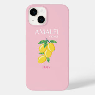 Coque Case-Mate iPhone Côte d'Amalfi, Art Preppy, Rose, Voyage
