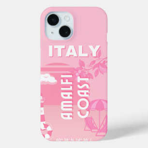 Coque Case-Mate iPhone Côte d'Amalfi, Art Voyage, Rose
