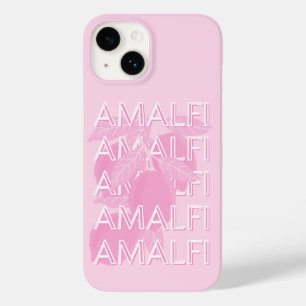 Coque Case-Mate iPhone Côte d'Amalfi, Italie, Art Voyage, Preppy, Rose