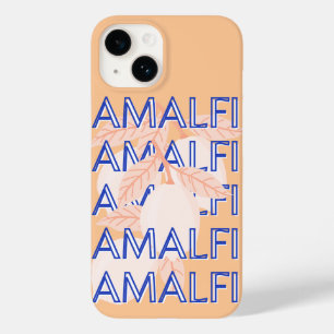Coque Case-Mate iPhone Côte d'Amalfi, Italie Travel Art, Preppy, Orange