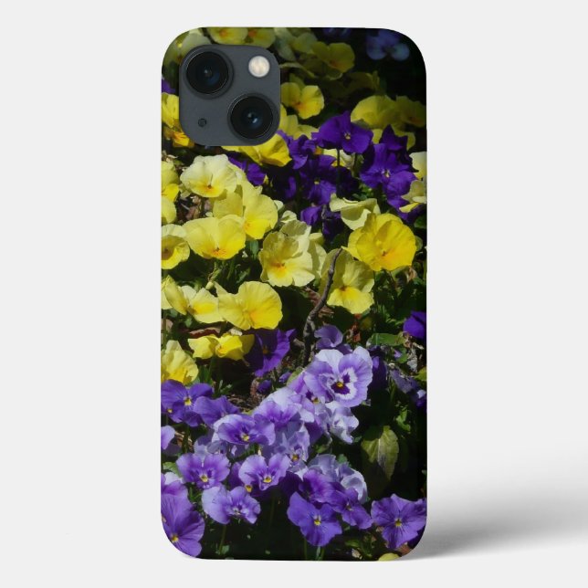 Coques Case-Mate iPhone Coteau de panneaux violets et jaunes (Verso)