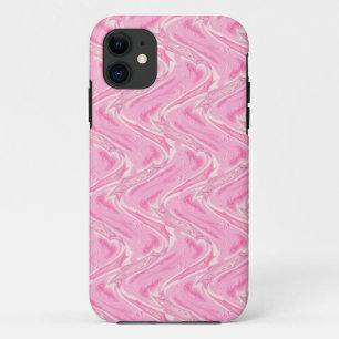 Coque iPhone 11 Coton Candy rose Abstrait