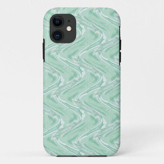 Coques Case-Mate iPhone Coton Candy Vert Abstrait (Dos)