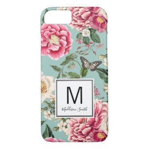 Case-Mate iPhone Case Cottage Chic Floral Pattern Ajouter Votre Nom