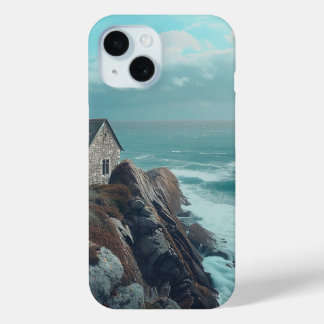 Coque Case-Mate iPhone Cottage médiéval sur une falaise